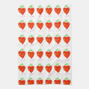 Linge De Cuisine Coeurs florissants