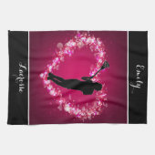 Linge De Cuisine Coeurs flottants de crosse (Horizontal)