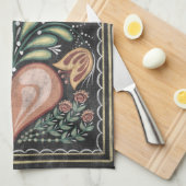 Linge De Cuisine Coeurs gitans de caravane (Quart Plié)