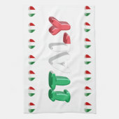 Linge De Cuisine Coeurs italiens (Vertical)