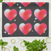 Linge De Cuisine Coeurs romantiques rouges valentine's day xoxo tex (Plié)