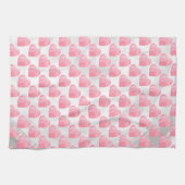 Linge De Cuisine Coeurs roses (Horizontal)