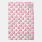 Linge De Cuisine Coeurs roses (Vertical)