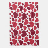 Linge De Cuisine Coeurs rouges (Vertical)