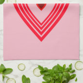 Linge De Cuisine Coeurs rouges roses Aimer Valentines Jour 4Kate (Plié)