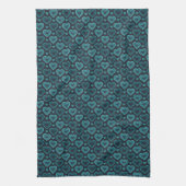 Linge De Cuisine Coeurs turquoises (Vertical)