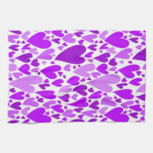 Linge De Cuisine Coeurs violets super et romantiques Saint-Valentin (Horizontal)