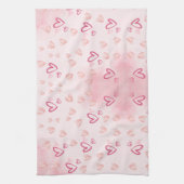 Linge De Cuisine Coeurs Whimsical Rose (Vertical)
