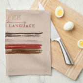 Linge De Cuisine Coffee (Quart Plié)