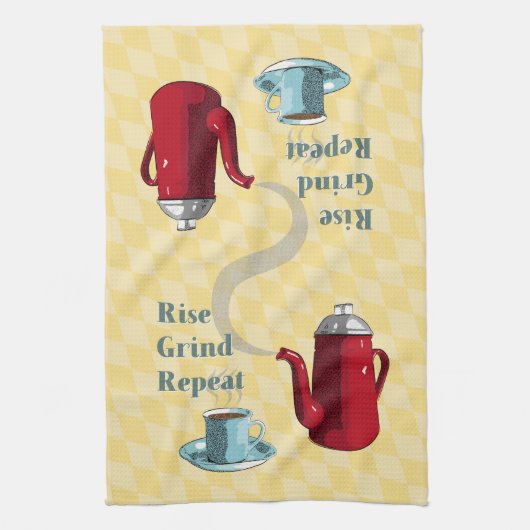 Linge De Cuisine Coffee Retro (Vertical)