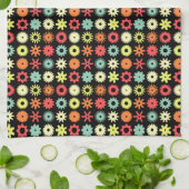 Linge De Cuisine Cogs - Couleurs 04 - sur Noir (Plié)