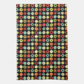 Linge De Cuisine Cogs - Couleurs 04 - sur Noir (Vertical)