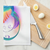 Linge De Cuisine Colibri arc-en-ciel avec symbole Infinity (Quart Plié)