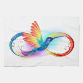 Linge De Cuisine Colibri arc-en-ciel avec symbole Infinity (Horizontal)