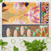 Linge De Cuisine Colibri Art nouveau et fleur d'orchidée (Plié)