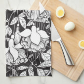 Linge De Cuisine Colibri et fuchsia (Quart Plié)