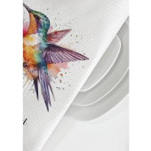 Linge De Cuisine Colibri exotique coloré personnalisable