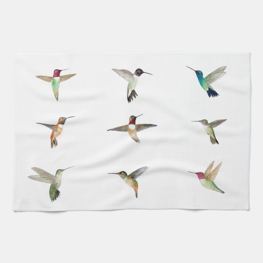 Linge De Cuisine Colibri nord-américain (Horizontal)