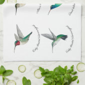 Linge De Cuisine Colibri nord-américain (Plié)