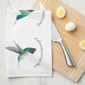 Linge De Cuisine Colibri nord-américain (Quart Plié)