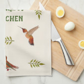 Linge De Cuisine Colibri roux (Quart Plié)