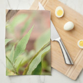 Linge De Cuisine Colibri sur un plante à fleurs (Quart Plié)