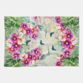 Linge De Cuisine Colibris floraux tropicaux dynamiques (Horizontal)