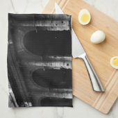 Linge De Cuisine Colisée noire blanche Empire romain (Quart Plié)