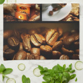 Linge De Cuisine Collage 2 de café (Plié)