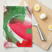 Linge De Cuisine collage d'art abstrait, médias mélangés et (Quart Plié)