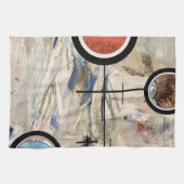 Linge De Cuisine collage d'art abstrait, médias mélangés et (Horizontal)