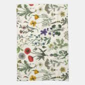 Linge De Cuisine Collage de fleurs sauvages (Vertical)