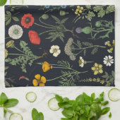 Linge De Cuisine Collage de fleurs sauvages (Plié)
