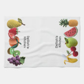 Linge De Cuisine Collage de fruits Artistic Rainbow Crochet tendanc (Horizontal)