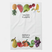 Linge De Cuisine Collage de fruits Artistic Rainbow Crochet tendanc (Vertical)