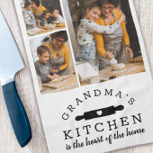 Linge De Cuisine Collage de photos de la cuisine de grand-mère