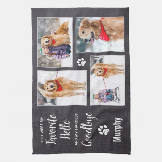 Linge De Cuisine Collage de photos de Pet Memorial Keepsaké (Vertical)