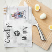 Linge De Cuisine Collage de photos de Pet Memorial Keepsaké (Quart Plié)