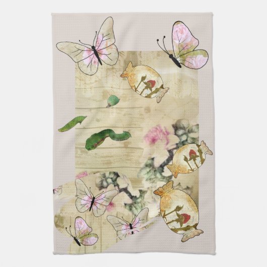 Linge De Cuisine Collage de Vintage (Vertical)