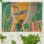 Linge De Cuisine collage des danseuses de soupe (Plié)