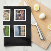 Linge De Cuisine Collage fait sur commande de photo de (Quart Plié)