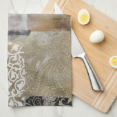 Linge De Cuisine Collage Fleur II (Quart Plié)