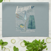 Linge De Cuisine Collage graphique aquarelle LOTHLORIEN™ (Plié)