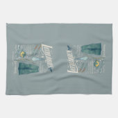 Linge De Cuisine Collage graphique aquarelle LOTHLORIEN™ (Horizontal)