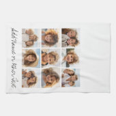 Linge De Cuisine Collage photo de 9 Carrés - noir et blanc (Horizontal)