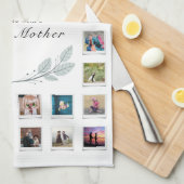 Linge De Cuisine Collage photo de la Fête des mères florales (Quart Plié)