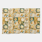 Linge De Cuisine Collage Rose de Noël (Horizontal)