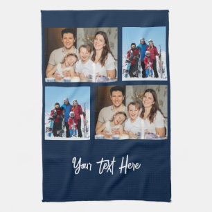 Linge De Cuisine Collage simple de 4 photos   vous pouvez changer d