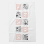 Linge De Cuisine Collage tendance Photo & Pastel rose Meilleur cade (Vertical)