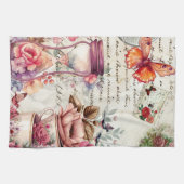 Linge De Cuisine Collage vintage aquarelle (Horizontal)